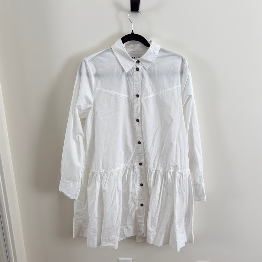 White Button-Up Dress